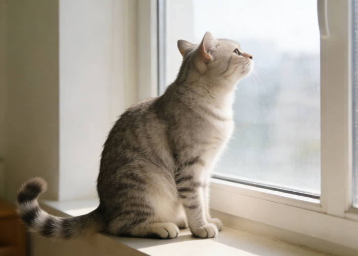 A cat's natural instincts